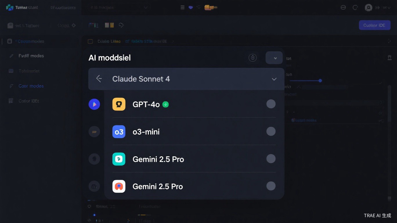 Modell-Dropdown im Cursor Chat-Panel